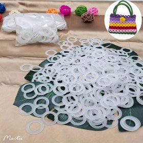 Resim Örgü ve Tığ İşleri İçin 500 Adet Plastik Halka İşaretleyici, 20mm Çap - Tığ Çantası ve Aksesuar El Sanatları Malzemeleri, Beyaz 