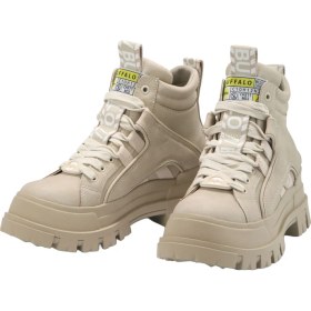 Resim Kadın Oxford ( Klasik) 1622064 Buffalo Aspha Nc Mıd - Vegan Nubuck - Beige 