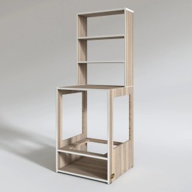 Resim Kenzlife ankastre fırın dolabı ismihan crd 165*60*56 mutfak raflı 