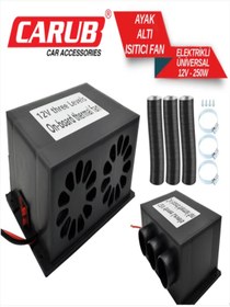 Resim Carub Ayak Alti Fanli Elektri̇kli̇ Isitici 250w 12v 