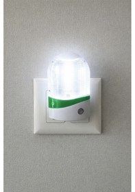 Resim Ulbay Gece Lambası Oval Yeşil Şeritli Karanlıkta Otomatik Yanar Fotoselli 0.1w Yeşil 