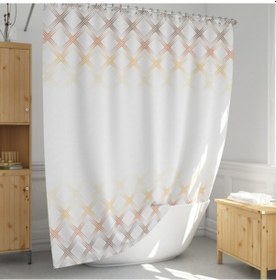 Resim Evdy Duş Perdesi 4644 Model Çift Kanat 2X 100X200Cm Çok Renkli 