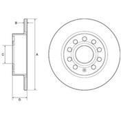 Resim Seat Altea 2.0 Tdi 16V 2004-2019 Delphi Arka Fren Diski 