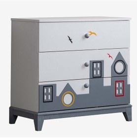 Resim Şifonyer, City Montessori Çocuk Odası, City Şifonyer - Gri (539773011) 