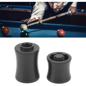Resim Vkemall Predator Bilardo Çubuğu Birleşim Koruyucusu, Pom Malzeme, Soluk Ve Dayanıklı, Ön-arka Bağlantıyı Korumak İçin Siyah 