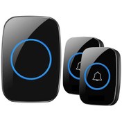 Resim Electrimax 2 Butonlu Kablosuz Uzaktan Kumandalı Led Kapı Zili 