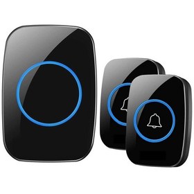 Resim Electrimax 2 Butonlu Kablosuz Uzaktan Kumandalı Led Kapı Zili 