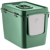 Resim Handor Üsten Kapaklı Kapalı Kedi Tuvaleti 57x39x43 - Soft Yeşil 