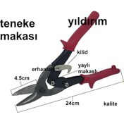 Resim Teneke Makası Alçıpan Makası Süperr Saç Makası 