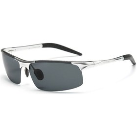 Resim Cbtx Unisex UV400 Polarize Camlı UV Korumalı Güneş Gözlüğü Siyah Gri 