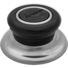 Resim İcanpares Tencere Kapak Tepesi Tava Sahan Kapağı Kulbu 1 Adet Siyah 