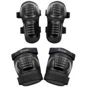 Resim Prosev Koruyucu Motosiklet Hava Alan Dirseklik Ve Dizlik Siyah 