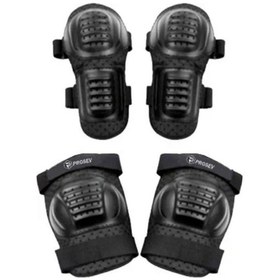 Resim Prosev Koruyucu Motosiklet Hava Alan Dirseklik Ve Dizlik Siyah 