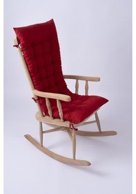 Resim Lüx Sallanan Sandalye Minderi Selen Bağcıklı 120x50cm Sadece Minder Kırmızı 