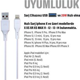 Resim USB Lightning iPhone iPad Şarj Kablosu Subzero CL78 
