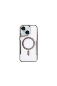 Resim artlab Art İphone 15 Plus Kılıf Boyi Magsafe Silikon Kapak - Titan Gri Lab 