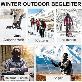 Resim Kisstta Rüzgar geçirmez, su geçirmez, sıcak kar maskesi, motosiklet, kadın ve erkek için, UV korumalı fırtına maskesi, kayak maskesi, bisiklet sürme, motosiklet için 