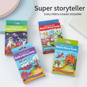 Resim 1Set Yaratıcı Süper Hikaye Anlatıcı, Resim Performansı İmgeleme Düşünme Eğitimi Masaüstü Oyuncakları, Sözsüz Resim Kartları, Oyun İmgelemesi, Hafızayı Artırma Masaüstü Bulmaca Kartları 