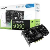 Resim Pny Geforce Rtx 5060 8gb Oc Gddr7 128bit Dual Fan Siyah Gaming Aeae1pny0057 