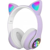 Resim Karler Bass STN28 Kablosuz Kedi Kulaklık - Lila 