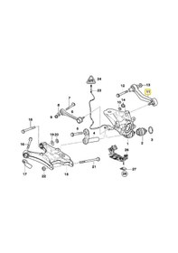 Resim Bmw E53 Uyumlu X5 Frow Sağ Arka Salıncak 33321095412 - 3332677086 