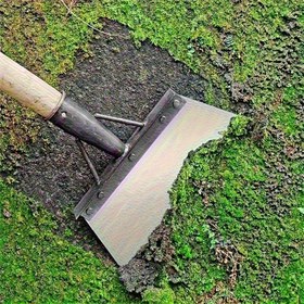 Resim 1 Adet Paslanmaz Çelik Çok Amaçlı Bahçe Küreği - Dar Alanlar İçin Sapsız Tasarım, Ağır Hizmet Tipi Yabani Otları Temizleme ve Kazma Aracı, Ev & Bahçe Kullanımı için Pas Dirençli Dış/Dahili Temizlik Küreği 