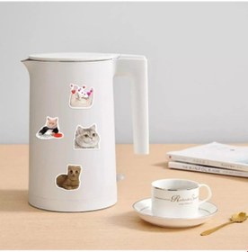 Resim Büro Ev Ofis Bilgisayarı İçin Macbook Uyumlu Notebook Laptop Kedicikler Sticker Seti 