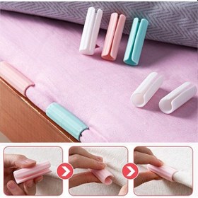 Resim 12 Adet Yorgan Kılıfı Ve Çarşaf Sabitleyici Kaydırmaz Nevresim Örtü Klipsleri 3984 