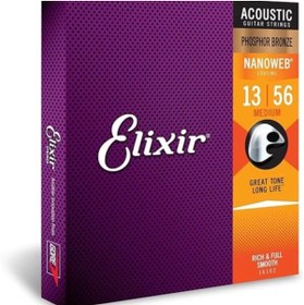 Resim AyrStore 16102 Nanoweb Phosphor Bronze Akustik Gitar Teli (13 56) 
