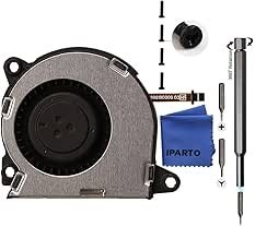 Resim iParto [Yeni Sürüm] Nintendo Switch NS HAC-001 Konsol Soğutma Fanı Değiştirme için Dahili Soğutma Fanı Değiştirme (Kauçuk Grometler önceden Takılmış) 