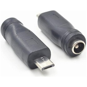 Resim Dişi 5.5Mm X 2.5Mm - Erkek Micro Usb Şarj Dönüştürücü 