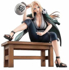 Resim 16cm Anime Naruto Figür Shippuden Tsunade Aksiyon Figürü Oyuncak İçme Tsunade Oturma Duruş Aksiyon Figürü Koleksiyon Modeli 