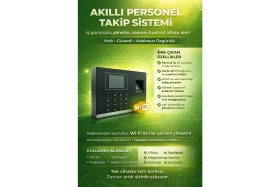 Resim Linadex Wifi Kartlı Parmak izi okuyucu Şifreli Personel Takip Cihazı-Maaş Programı (10 Kart dahil) 
