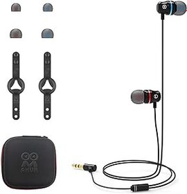 Resim AMVR Noise Isolating Earbuds kulaklık, Quest 2 VR kulaklık için özel, 3D-360 derece ses kulak içi kulaklık ve kulaklık için silikon tutucular (QE2 siyah) 