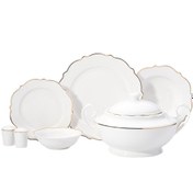 Resim Korkmaz Eliza Collection 60 Parça Gold Yemek Takımı A8249 
