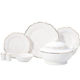 Resim Korkmaz Eliza Collection 60 Parça Gold Yemek Takımı A8249 