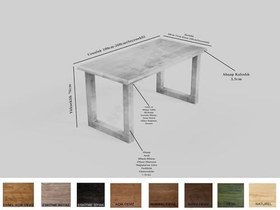 Resim Ntconcept Ofis Açık Ceviz Masif Ahşap Çalışma Masası (boy200cm-d75cm-h76cm) 