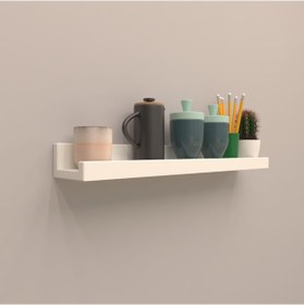 Resim Rafkestir Setli Duvar Rafı 40 Cm Beyaz ( Mat ) 