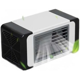 Resim Mini Taşınabilir Fan Soğutucu Vantilatör 6609 Siyah 