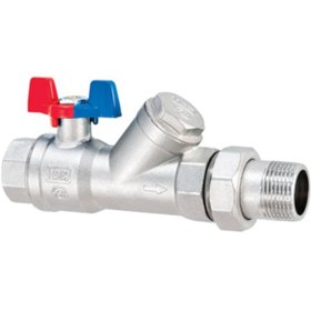 Resim Küresel Vana Tds Filtreli Rakorlu Kelebek Kollu 3/4" 