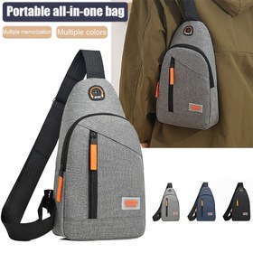 Resim 1 adet Rahat Oxford Kumaş Askılı Çanta, Püskül Detaylı, Hafif Naylon Crossbody Bel Paketi, Ayarlanabilir Omuz Askısı, Günlük Seyahat için Fermuarlı Göğüs Çantası, Polyester Kaplı, Çoklu Renkler 
