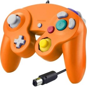 Resim Vigortrading Turuncu-Gamecube Denetleyicisi Anahtarı Ngc Denetleyicisi USB Kablolu Gamepad Wii Titreşim El Joystick Ngc Gc Controle Pc Için (Yurt Dışından) 