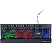 Resim Turbox Paddock TR-K115 Kablolu Gökkuşağı Aydınlatmalı Oyuncu Q Klavye 