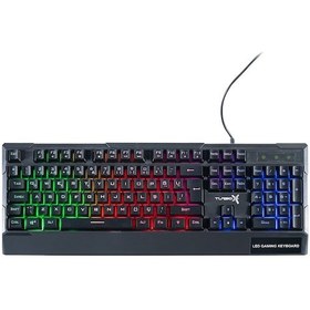 Resim Turbox Paddock TR-K115 Kablolu Gökkuşağı Aydınlatmalı Oyuncu Q Klavye 