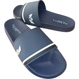 Resim Fly Soft S263.078 Erkek Havuz - Plaj Günlük Terlik Beyaz - Lacivert 