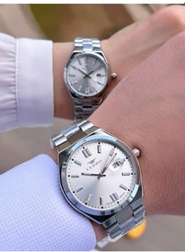 Resim Ferro Çiftlere Özel Sevgili Kombini 2 Yıl Garantili 3 Atm Suya Dayanıklı Çift Kol Saati Cf.fr002 Gümüş - Altın 