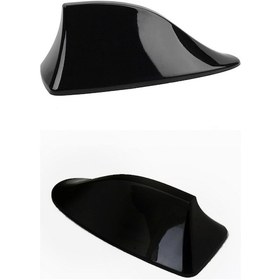 Resim A6 Uyumlu Balina Anten Parlak Siyah Shark Contasız 