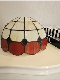 Resim Yüceeller Vitray Ayarlanabilir Sarkıt Avize Kırmızı 25cm 10" Kırmızı 