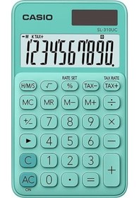 Resim Casio SL-310UC-GN Cep Tipi 10 Hane Hesap Makinesi 