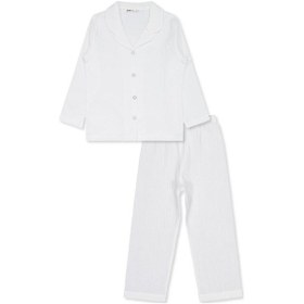 Resim Civil Girls Düz 10-13 Yaş Pijama Takımı - Ekru 